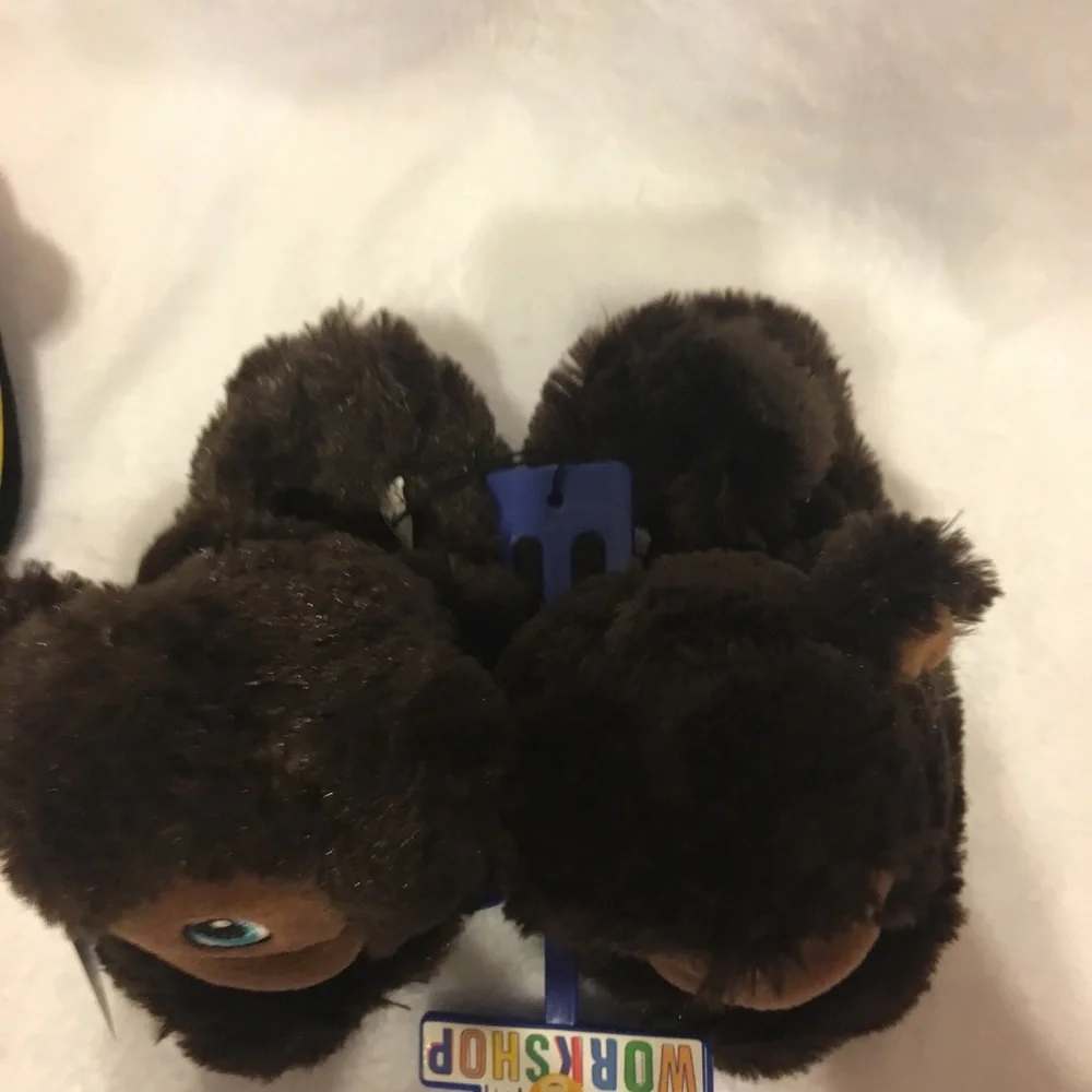 Build a bear Workshop slippers monkey slip on‎ non slip 10/11